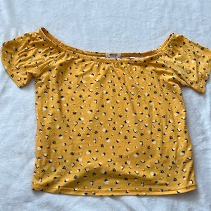 Yellow Crop Top
